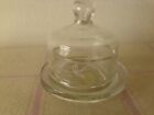 Princess House Heritage Clear Dome Covered Butter Bell Dish - Pretty!
