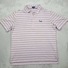Stitch Polo Shirt Mens Large Golf Performance Succession Country Club Flag Adult