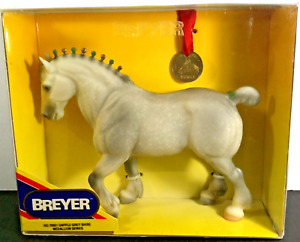 Breyer Dapple Grey Shire 79901 NIB 1999 Medallion Series Green Gold Bobs Catalog