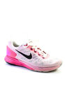 Nike Womens Lunar Glide 6 Running Sneakers Pink White Size 7.5