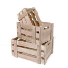 Natural Wood Crates For Storage Set Of 3 Decorative Unfinished Wooden Crates Co