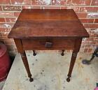 Antique Cherry End Table Plant Fern Stand Night Stand 1 Drawer