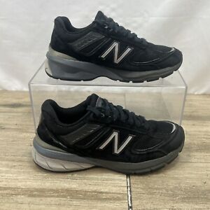 New Balance 990V5  Running Shoes Womens Size 6 Black Suede (W3908K5)