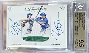 2016 Flawless Dual Rookie Corey Seager Jose Peraza AUTO💎 #/5💎BGS 9.5💎