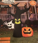 Gemmy Halloween Tree Ghost Pumpkin Airblown Inflatable Decoration 7 ft New