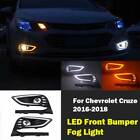 Front Fog Light Assembly For Chevrolet Cruze 2016-2018 LED Bumper Light DRL Pair (For: 2017 Chevrolet Cruze)