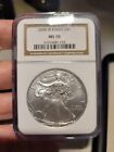 2008-W Burnished American Silver Eagle NGC MS-70 Old Brown Label