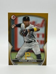 2023 Bowman Draft Paper Termarr Johnson /50 Gold Pittsburgh Pirates Rookie Rc