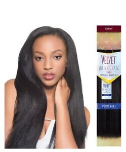 Outre Velvet Brazilian 100% Remy Human Hair PERM YAKI