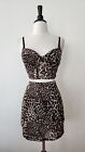Urban Outfitters Crop Top New Size Small Leopard Mesh Chic Classy Club Date