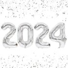 Tellpet 42 Inch 2024 Balloons for 2024 Happy New Year Eve Graduation Party De...