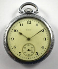 1921 Elgin Grade 291 16s 7J OF Pocket Watch w/Keystone Base Metal Case lot.ec