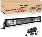Oedro LED Light Bar 22 Inch Straight Quad-Row 520W 36400LM Work Lights