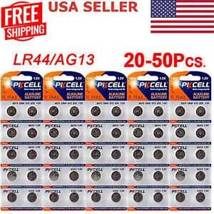 LR44 Button Cell 1.5V Alkaline Batteries AG13 A76 Watch Toy Calculator 10-50pc