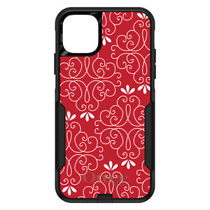 OtterBox Commuter for Apple iPhone (Pick Model) Dark Red White Floral