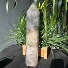 New Listing8.91LB Natural black tourmaline crystal tower polished and healed 4050g