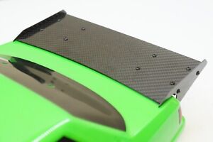 AJC Mods Upgrade Carbon Fiber Rear Wing for Traxxas Drag Slash 5.0 Fox Mustang