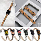 41/40/44mm Women Slim Leather Band Strap for Apple Watch Series 8 7 6 5 4 3 2 SE