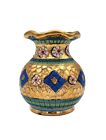 New ListingItalian Pottery Mini Vase Mosaic Style SAVELLI ARTE E TRADIZIONE 3¼