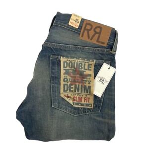 RRL Ralph Lauren Stonewashed Slim Fit Mens Jeans Size 29x34 NWT 240$