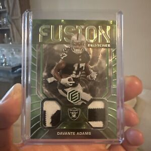 New Listing2022 Davante Adams green Elements Fusion game swatch! 10/10. Very rare.