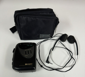 Sharp JC-196 AM/FM Radio Cassette player Walkman Equalizer W/Headphones CLEAN