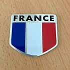 Car Badge Decal Sticker 3D France Flag van brushed aluminium UK seller
