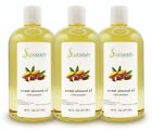SWEET ALMOND OIL NATURAL CARRIER COLD PRESSED REFINED 100% PURE 48 OZ(3 X 16 OZ)