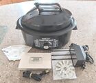 Nesco 6 QT Roast-Air Oven 6  with Turbo Cover Assembly Black  New