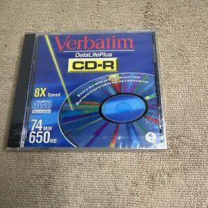 Verbatim CDR 650MB 74MIN Media - New In Plastic