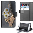 Dream Key Daisy Phone Case;PU Leather Wallet Flip Case;Cover For Samsung/Apple