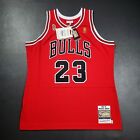 100% Authentic Michael Jordan Mitchell Ness 96 97 Flu Game Bulls Jersey 48 XL