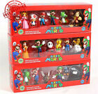 6 PIECES Super Mario Bros Action Figure Kids Toys Dolls Luigi Yoshi Toadstool DK
