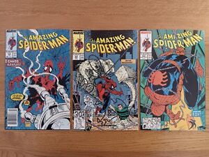 Amazing Spider-Man Lot Of 3 # 302 303 304 Todd McFarlane 1988 Sandman Sable Fox