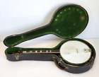 Antique 1920's Stromberg-Voisinet 4-String 17-Fret MOP Resonator Back Banjo