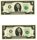 $2 2017A FRN Uncirculated Star Notes Guaranteed Sequential Serial Numbers