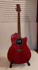 Applause By Ovation Acoustic/Electric Guitar Roundback AE-28 Red