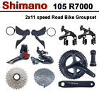 Shimano 105 R7000 2x11 Speed Groupset R7000 Cassette Rim Brake Road Bicycle Kit