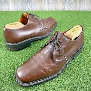 Cole Haan City Derby Dress Shoes Men's Size 9.5 Brown Leather Lace Up VTG C00583