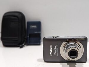 Canon PowerShot ELPH 100 HS 12.1MP Digital Camera Gray w Case Charger & Battery