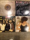 Lot Of 12 Hard Rock Vinyls: Bon Jovi,AcDc,B Sabbath, Reo, Whitesnake,etc