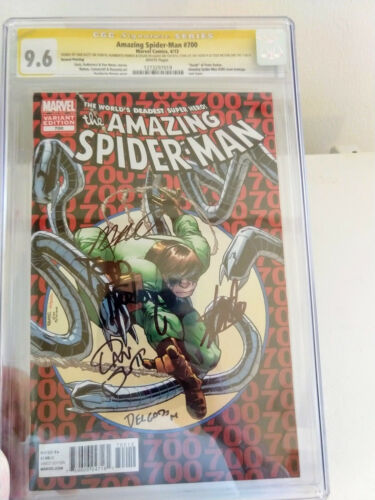 Amazing SpiderMan #700 CGC 9.6 like (9.8) SS  5x Stan Lee, Todd McFarlane Signed