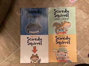 Melanie Watt Scaredy Squirrel  Preschool Kindergarten 1st Grade 4 Book Lot