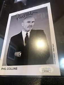 PHIL COLLINS SIGNED PHOTO JSA COA AUTOGRAPHED 8X10 Drums MUSIC GENESIS Retired