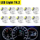 10PC White Neo Wedge T4/T4.2 LED Bulb Cluster Instrument Dash Climate Base Light