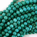 Green Turquoise Round Beads Gemstone 15.5