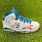 Nike Air Jordan 6 Retro Green Womens Size 7 Athletic Shoes Sneakers 543390-153