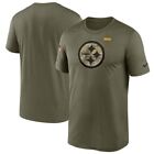 Pittsburgh Steelers NFL Men's Nike 2021 Salute To Service Olive Tee Shirt / NWT