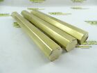8 LB LOT OF 3PC BRASS HEX STOCK 1