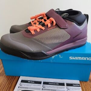 Shimano AM7 AM702 MTB Cycling Shoes Womens EU 40 US 7.8  Gray/Purple NEW